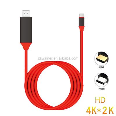 China Macbook USB 3.1 USB C To HDMI Cable Support 4K 60Hz For Samsung S10 S20 Macbook for sale