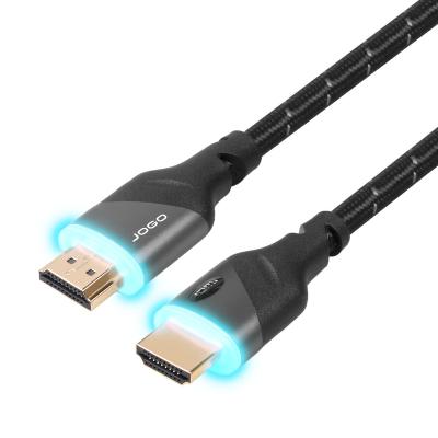 China COMPUTER High Speed ​​HDMI Cable With Ethernet Support 4K 60hz 2160P YUV444 Hd Cable With LED Light for sale