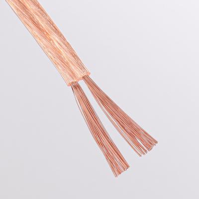 China The CCA speaker cable from A.W.G. 12 Car 16AWG 14AWG Frosted Flexible Transparent Speaker Cable Wire for sale