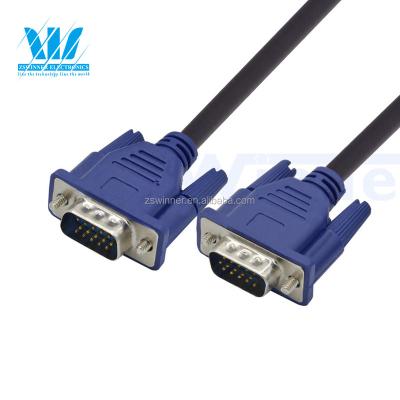 China Factory Price HDTV Male To Male VGA Cable Boxes Oxygen Free Copper Or Tinned Copper COAX 15+1/24+1 Gold for sale