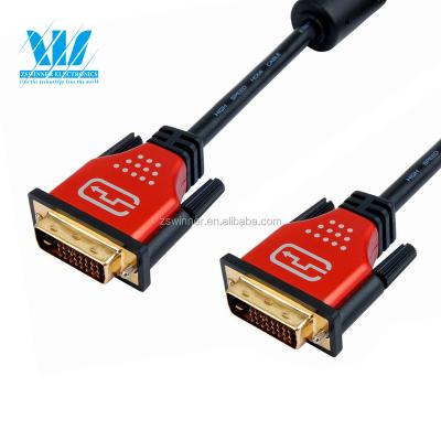 China HDTV OEM China High Quality Gold Plated DVI To DVI Cable With Fliters For HDTV LCD Home Theater DVD for sale