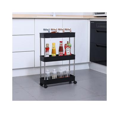 China Hot Selling Kitchen Stocked Carts 3 Tier Storage Rack Kitchen Storage Dish Rack Organizer for sale