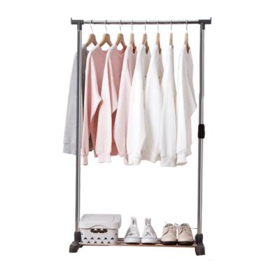 China Modern Wholesale Cheap Indoor Vertical Drying Clothes Rack Single Pole Garment Laundry Rack Clothes Drying for sale