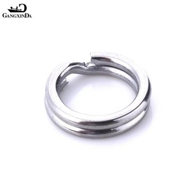 China Anti-Corrosion Top Quality Seawater Seawater Lure Stainless Steel Fishing Accessories Split O-rings Flat Split Ring Fishing Double Loop for sale