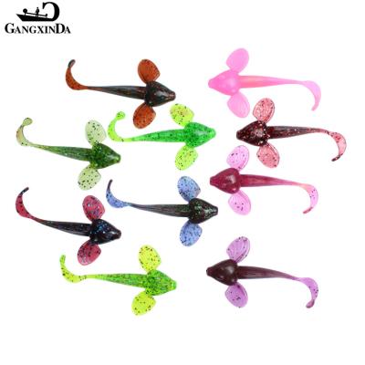 China 6pcs TPR to One Pack Lure TPR Soft Trout Musky Fishing Groundbait Fishing Soft Lure seuelos de pesca shad for sale