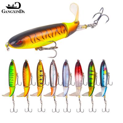 China ABS Plastic New Fishing Lure Whopper Popper Hard GXD Model Bait 10cm 14cm 13g 35g Thruster Fishing Lure for sale