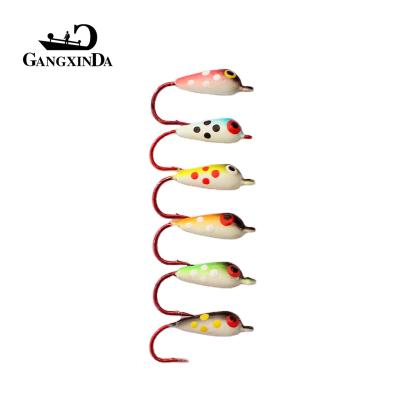 China Wholesale High Quality GXD Lead 3g 20mm Metal Tungsten Ice Fishing Jigs for sale