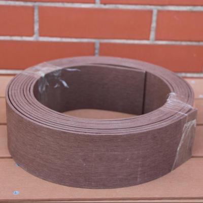 China 75mm Width Wood WPC Easily Assembled Plastic Compound Easily Assembled Garden Landscape Edging for sale