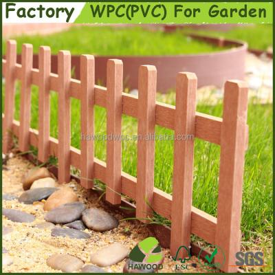 China Easily Assembled Easily Assembled WPC Wooden Small Garden Plastic Composite Fence for sale