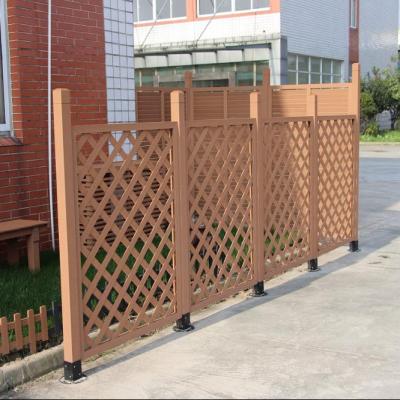 China High Quality Easily Assembled Wood Plastic Compound WPC (PVC) Privacy Fence for sale