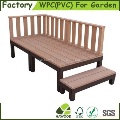 China All Weather Outdoor Furniture Adjustable Outdoor Wood Deck WPC Plastic Composite Flooring for sale