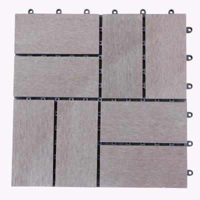 China Outdoor Garden 300x300mm PVC Floor Tile With Plastic Base for sale