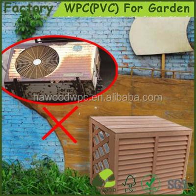 China Portable All Weather Outdoor Furniture Easily Assembled Portable WPC Wood Plastic Composite Air Conditioner Cover for sale