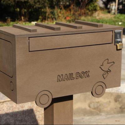 China No Crack / Fading / No Long Life Using High Performance WPC (PVC) Outdoor Backing Mailbox for sale