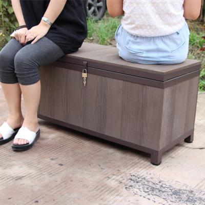 China Sustainable PVC Customized Garden Storage Bench for sale