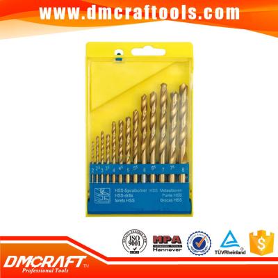 China DIN338 13pcs hss twist drill bits set for sale