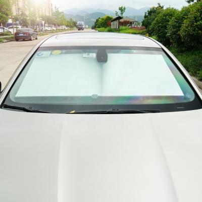 China Lowering Car Sunshades New Car Window Sunshade Curtain Windshield Interior Universal Portable Front Windshield Temperatures Aluminum Car Sunshades for sale