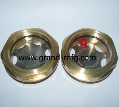 China männlich Metrisches Garn M22x1.5 Industrie-Brass-Ölpegel-Glas-Sichtklemmen mit gehärtetem Glas Messing-Öl-Sichtglas Korrosionsbeständig und für verschiedene Branchen geeignet zu verkaufen