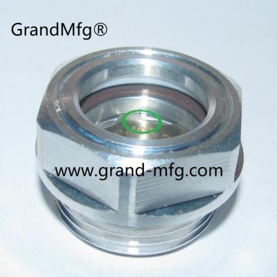 China Korrosionsbeständige Nähmaschine Aluminium-Standort Glas Hex-Schraube-in Ölpegel Sicht Glas Ölpegel Indikatoren zu verkaufen