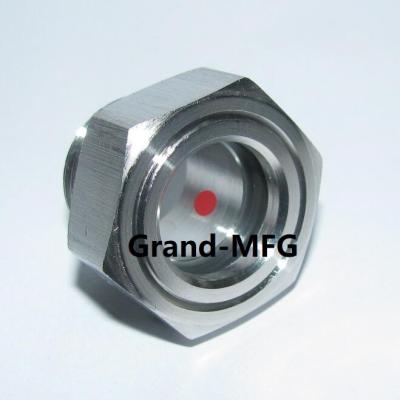 China NPT thread 2 inch stainless steel oil sight glass SS304 oil level gauge GM-SSN20 oil level sight glass supplier for sale