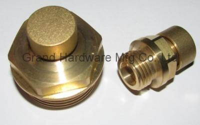 China Metric thread  M10X1 brass breather vent plug for hydraulic reservoir gearbox air vent breather cap oil plug for sale