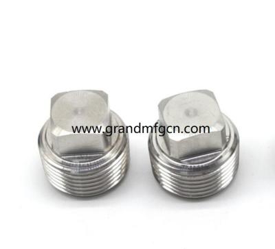 China hydraulic SUS304 plug custom SS304 stainless steel square plugs square plug for sale