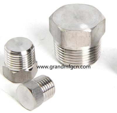 China hydraulic SUS304 plug custom hexagon plugs SS304 stainless steel octagonal plugs square plug for sale