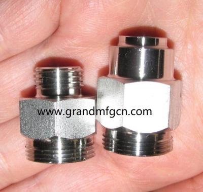 China male thread OEM,ODM stainless steel precision machined & turned down parts natural finishing for sale