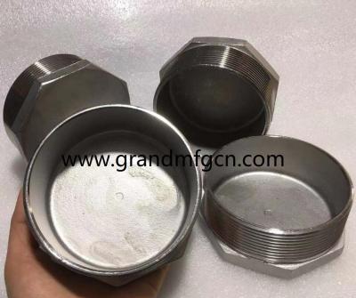 China male thread OEM stainless steel precision machined & turned down parts natural finishing for sale