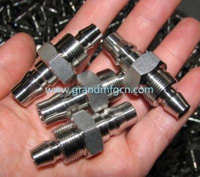 China male thread OEM stainless steel precision machined & turned down parts natural finishing for sale