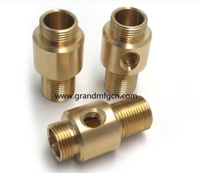 China custom precision metal machined parts quality brass turned parts NPT male thread connectors brass fittings for sale