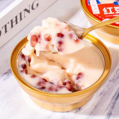 China Feijão Vermelho Instantâneo Leite de Pele Dupla Sobremesa Chinesa Saudável Feijão Vermelho Sobremesa Chinês Doce Pudding à venda