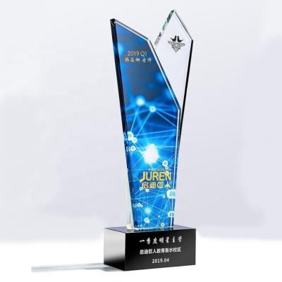 China Europe Wholesale Customize Sport Award Crystal Trophy Cup for sale