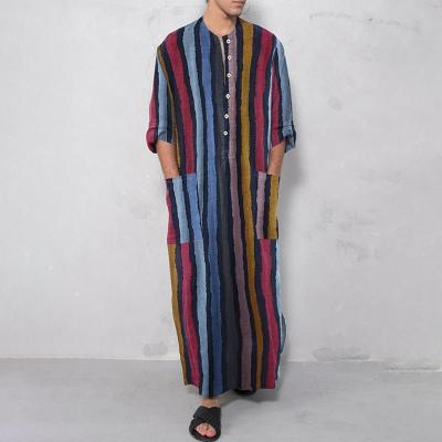 China Polyester Blended Customized Abaya Wholesale Muslim Traditional Clothing Prayer Abaya For Men for sale