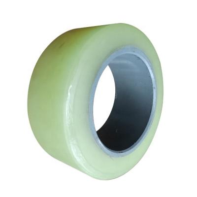 China Garment Shops Wholesale price Industrial Pu hydraulic forklift castor bearing wheel SHINKO250 * 102 * 158MM for sale