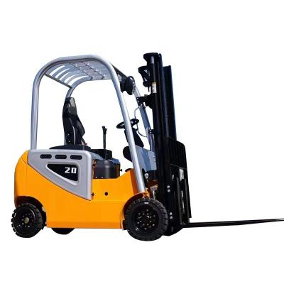 China Garment Shops Small Electric Four-point Forklift Truck Drive-type Electric 1.5Ton  Forklift Truck Portable Material Truck for sale