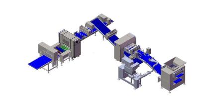 China ZKS650 Pasteira de massa de bloco laminador com Bloco de massa congelada com 27 camadas dentro da massa à venda