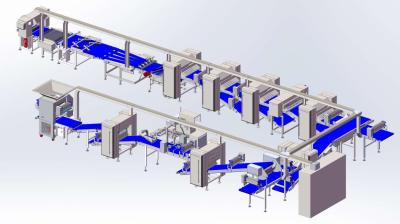 China ZKS850 Pastry laminating line / capacity 1200kg/hr with diverse make up accessories and auto.panning machine for sale