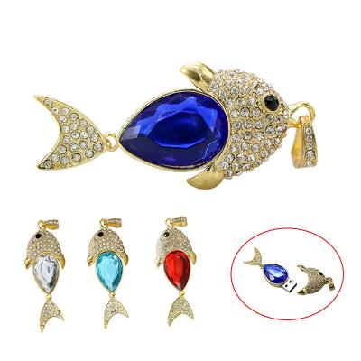 China Custom jewelry 2.0 3.0 pendrive usb flash drive models jewelry fish pvc 16MB-256GB for sale