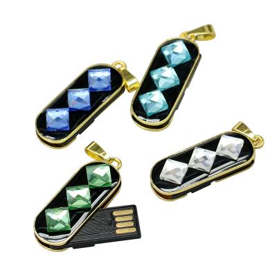 China Customized Metal Gem Gem 4Gb 8Gb 16Gb 32Gb 64Gb USB Metal Gift Jewelry Flash Order Beautiful for sale