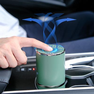 China 2022 new arrival car aromatherapy mini portable usb air purifier with H13 HEPA filter for sale