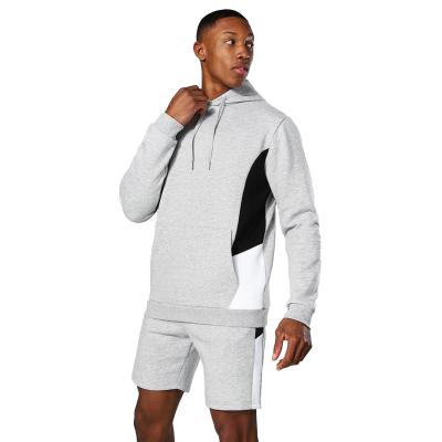 China Men's Active Side Hoodie And Breathable High Quality Cotton Block Shorts Set Wholesale Custom Made Tracksuit Men for sale