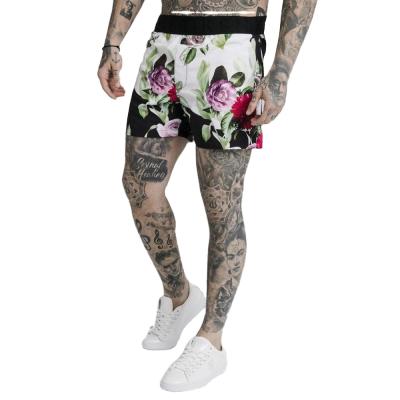 China QUICK DRY Men's Quick Dry Swim Shorts Europe Beach Panel Shorts Summer Popular Floral Swimwear for sale