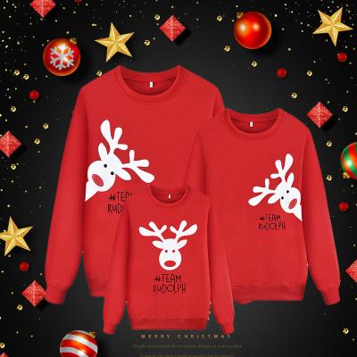 China Anti-pilling High Quality Printed Soft Fleece Custom Father and Mother Hoodie Christmas Kids Anti-pilling Plus Size Family Hoodies and Sweatshirts for sale