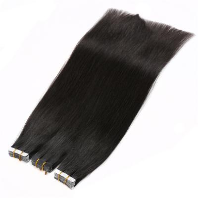 Chine 10A Wave 10A European Silky Straight Remy Natural Tape Hair Extensions Double Drawn Virgin Human Invisible Tape In Hair à vendre