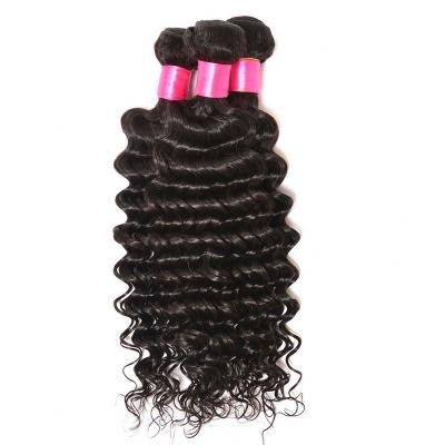 China Silky Straight Wave Remy Human Hair Extensions 3 Bundles and 4 Bundles Tropical Deep Wave Bundles Hair 100% Nature Color à venda