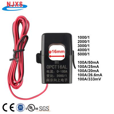 China NJXSE Current Transformer OPCT16AL Current Flange Split Core Mini AC Current Transformer 100A 50mA 25mA 50A 20mA 333mV 26.6mA 3.33V CT for sale