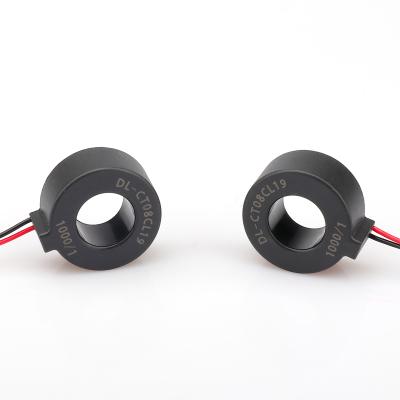 China Residual Current Transformer DL-CT08CL19 1A/1mA 1A/0.5mA Small Leakage Phase Zero Current NJXSE Lead Wire Type for sale