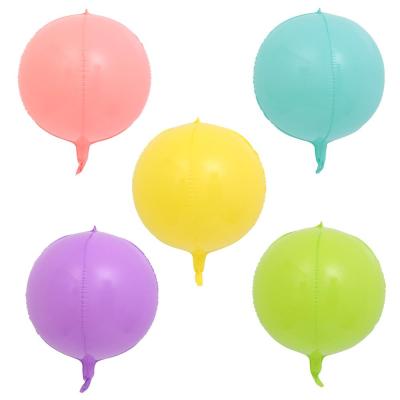 China Advertising Toy 24 Inch Macarons 4D Balloon Foil Balloons Flying 4D Balloons Yellow Foil for sale