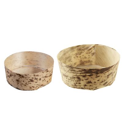 Chine Feuille en bambou de dégustation écologique 2.75inch de tasses jetables de dessert à vendre